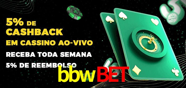 Promoções do cassino ao Vivo bbwbet